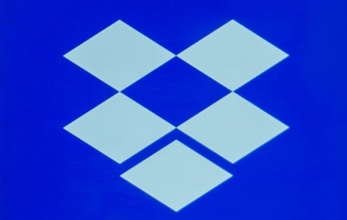 Dropbox-Logo auf Smartphone-Bildschirm
