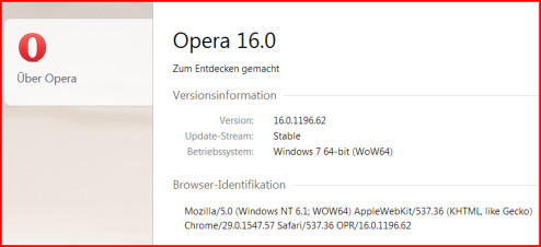 Browser: Opera 16.0 erschienen