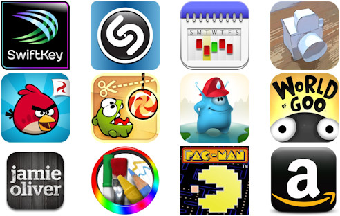 Ingesamt 11 Android-Apps sind heute kostenlos im Amazon App-Shop erhältlich. Mit dabei: Nützliches wie Swiftkey und Unterhaltsames wie Cut the Rope und Angry Birds.