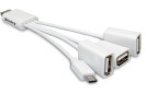 Sandberg: Vierfacher Stecker-USB-Hub mit Smartphone-Anschluss