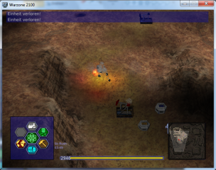 Warzone 2100 ist ein 1999 von Eidos Interactive veröffentlichtes Echtzeit-Strategiespiel, das seit 2004 unter der GNU General Public License verfügbar ist. 