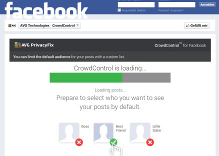 AVG CrowdControl: Tool schützt Privatsphäre bei Facebook