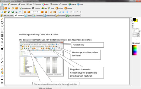 CAD-KAS PDF Editor 4: PDF-Dateien öffnen, bearbeiten und speichern