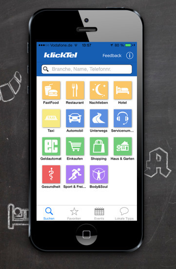 Klicktel & 11880.com: Telegate erneuert Onlinesuch-Apps
