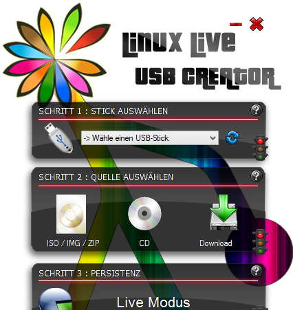 Linux Live USB Creator ist ein einfach zu bedienendes Windows-Programm, das eins von 25 Live-Systemen auf USB-Stick installiert. Dieses Live-System bootet Ihren PC etwa als Notfall- oder Antivirensystem.