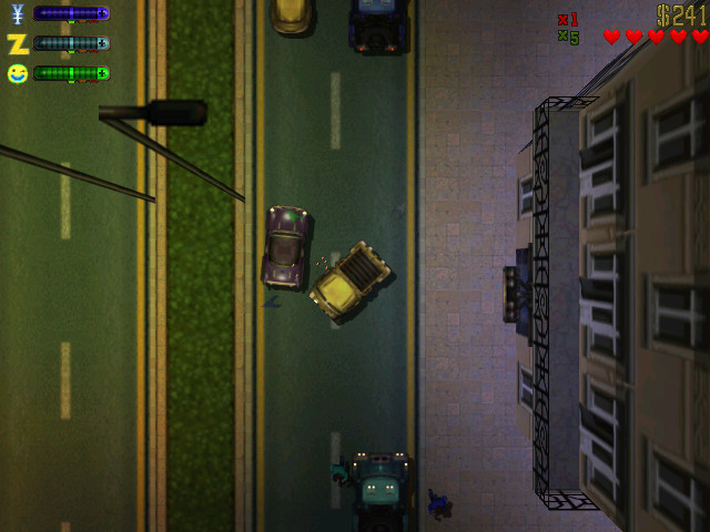 Auch in GTA 2 muss der Spieler Aufträge für Gangster erledigen. Die Grafik wurde gegenüber dem ersten Teil etwas aufgebohrt