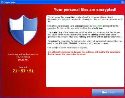 CryptoLocker wieder aktiv: Lösegeld-Trojaner verschlüsselt Daten
