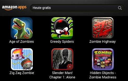 In einem Helloween-Special sind heute 6 Android-Spiele kostenlos im Amazon App-Shop erhältlich. Mit dabei: Top-Spiele-Klassiker wie Zig Zag Zombie, Greedy Spiders oder Zombie Highway.