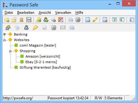 Password Safe sammelt PINs, Zugangscodes und Kennwörter an einem zentralen Ort.