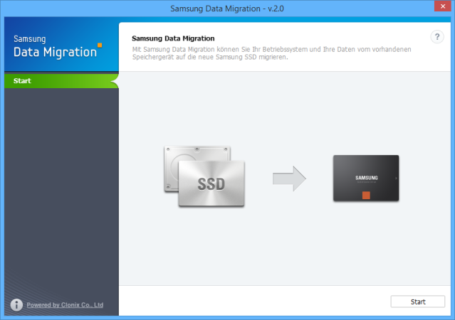 Samsung Data Migration klont bereits vorhandene Windows-Installationen auf ein neues Solid State Drive.
