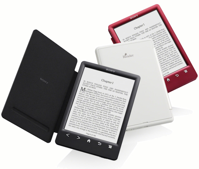 Der Sony PRS-T3 Reader ist in den Farben Rot, Weiß und Schwarz mit farblich passenden Hüllen erhältlich.