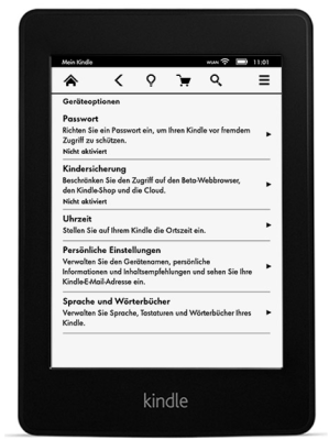 Der Kindle Paperwhite von Amazon verfügt über ein verbessertes E-Ink-Display mit anpassbarer Frontbeleuchtung, WLAN und zwei GByte internen Speicher.