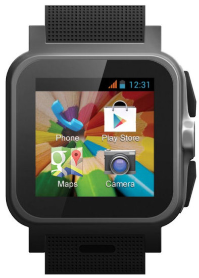 Die Callisto 100 Smartwatch mit Android 4.2 ermöglicht auch den Zugriff auf die Apps des Google-Play-Store.