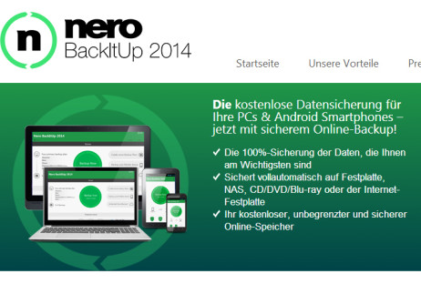Nero BackItUp 2014: Unbegrenzter Speicherplatz für Online-Backups