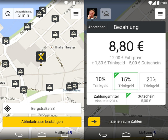 mytaxi App Android