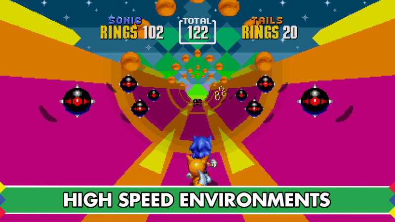 Sonic The Hedgehog 2 - Rasen Sie durch schnelle Levels voller Feinde und Gefahren, um den hinterlistigen Dr. Eggman zu besiegen.