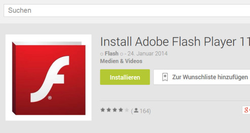 Abzocke: Gefälschte Flash-Player für Android