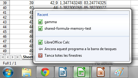 Das Kontextmenü des Taskleisten-Symbols listet unter Windows 7 und 8 nun auch die zuletzt benutzen LibreOffice-Dokumente mit auf.