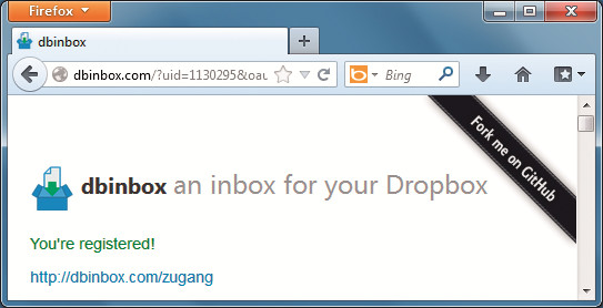 Über Dbinbox könne Freunde Dateien in Ihre Dropbox uploaden