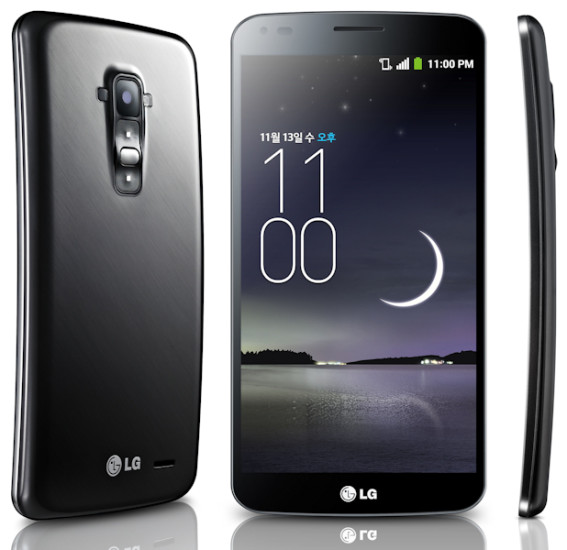 LG wagt Ungewöhnliches: Das gebogenen Android-Smartphone LG G Flex wirkt sehr elegant und hochwertig.