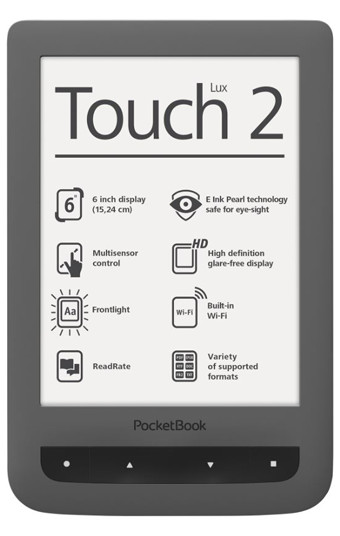 Der PocketBook Touch Lux 2 ist kompatibel zu 18 E-Book-Formaten.