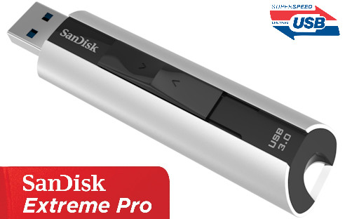 Der neue SanDisk Extreme PRO USB 3.0 erreicht Schreibgeschwindigkeiten von bis zu 240 MB pro Sekunde und ist damit eines der schnellsten Flash-Laufwerke.