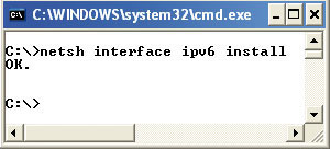 IPv6 unter XP installieren: Dieser einfache Befehl erweitert Windows XP um IPv6 (Bild 7).