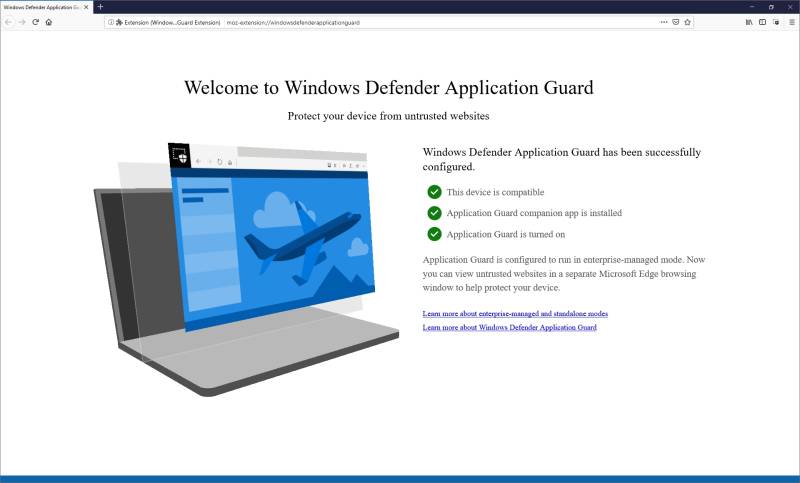 Microsoft Defender Application Guard
