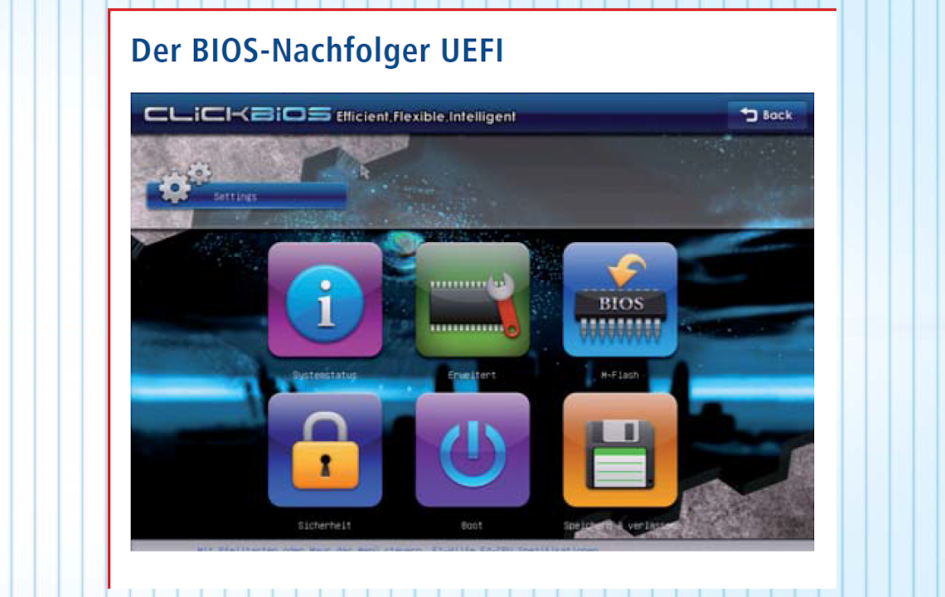 Der BIOS-Nachfolger UEFI