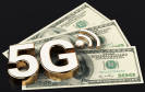 5G-Symbol auf Dollar-Scheinen