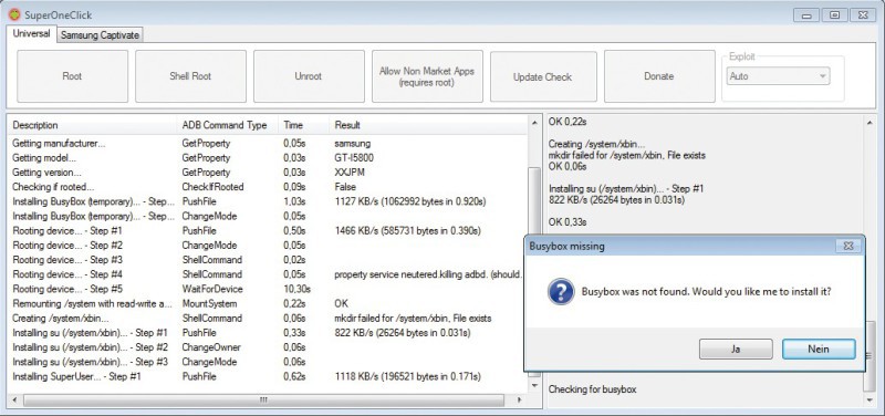 Anwender, die den Rooting-Vorgang lieber mithilfe eines Computers erledigen, entscheiden sich für das kostenlose Windows-Programm Super One Click.