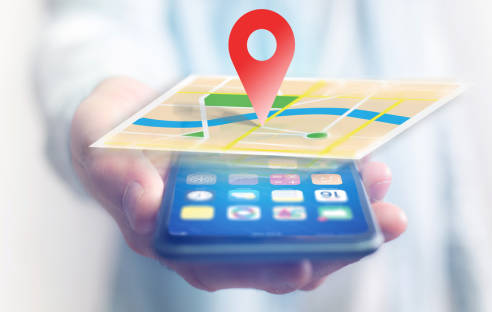 Standortbestimmung auf Smartphone