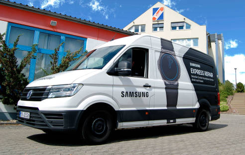 Der Repair-Bus von Samsung
