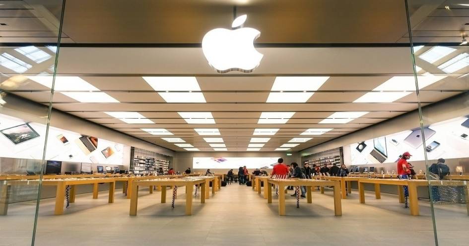 Blick in einen Apple Store