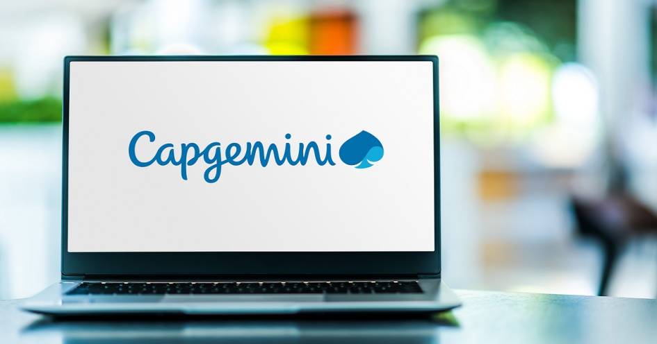 Capgemini Logo auf Laptop Screen