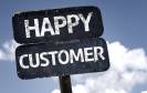 Schild "Happy Customer"
