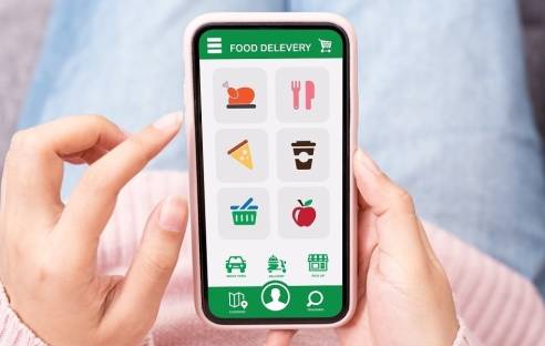 Lebensmittel-Bestellung per Smartphone
