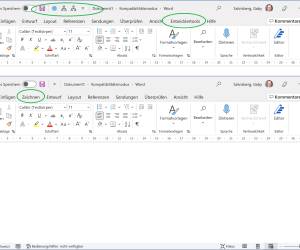 Menüband in Word, Excel, Outlook, PowerPoint sichern und wiederherstellen