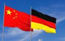 China und Deutschland Flaggen
