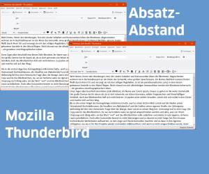 Zeilenabstand in Mozilla Thunderbird