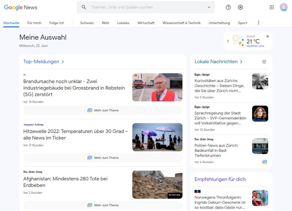 Google News Desktop neu