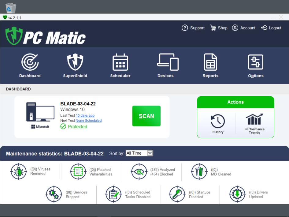 Screenshot PC Matic