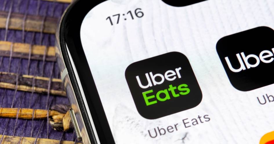 UberEats App auf Smartphone