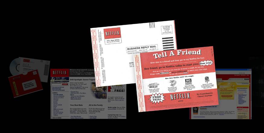 Netflix-Umschläge für den DVD-Versand