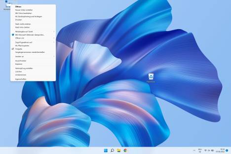 Windows 11 mit vollständigem, von Windows 10 gewohntem Kontextmenü