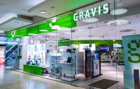 In den deutschlandweit 40 Stores des Apple-Händlers Gravis ist Bargeld ab sofort verpönt