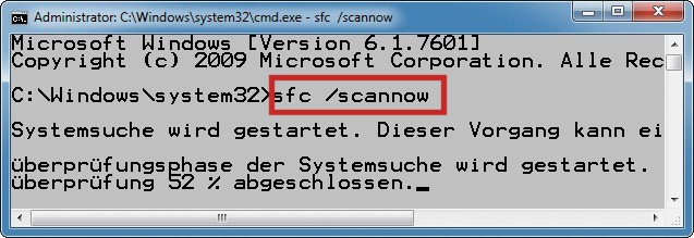 Systemdateien reparieren: Defekte Systemdateien verhindern die Installation des Service Packs. Überprüfen und reparieren Sie die Dateien mit dem Kommandozeilen-Tool Sfc (Bild 7).