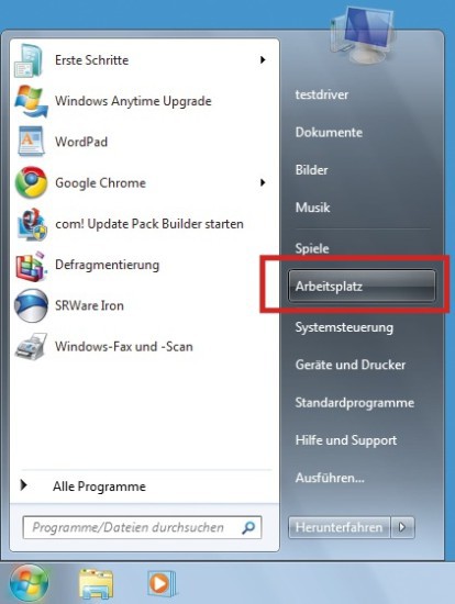 „Computer“ umbenennen: Der „Arbeitsplatz“ heißt bei Windows Vista und 7 „Computer“. In der Registry lässt sich das rückgängig machen.