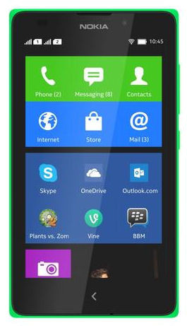 Die beste Ausstattung der Serie bietet das Android-Smartphone Nokia XL (109 Euro).