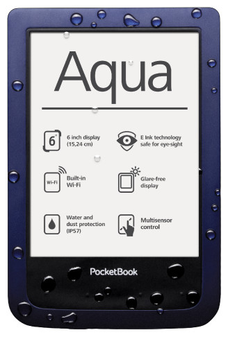 PocketBook AQUA: Der erste wasser- und staubgeschützte E-Book-Reader.